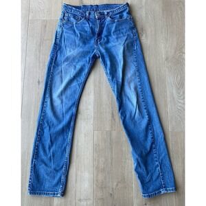 Levi's 505 Regular Fit Straight Leg Jeans W32 L32 Regular Wash Stretch